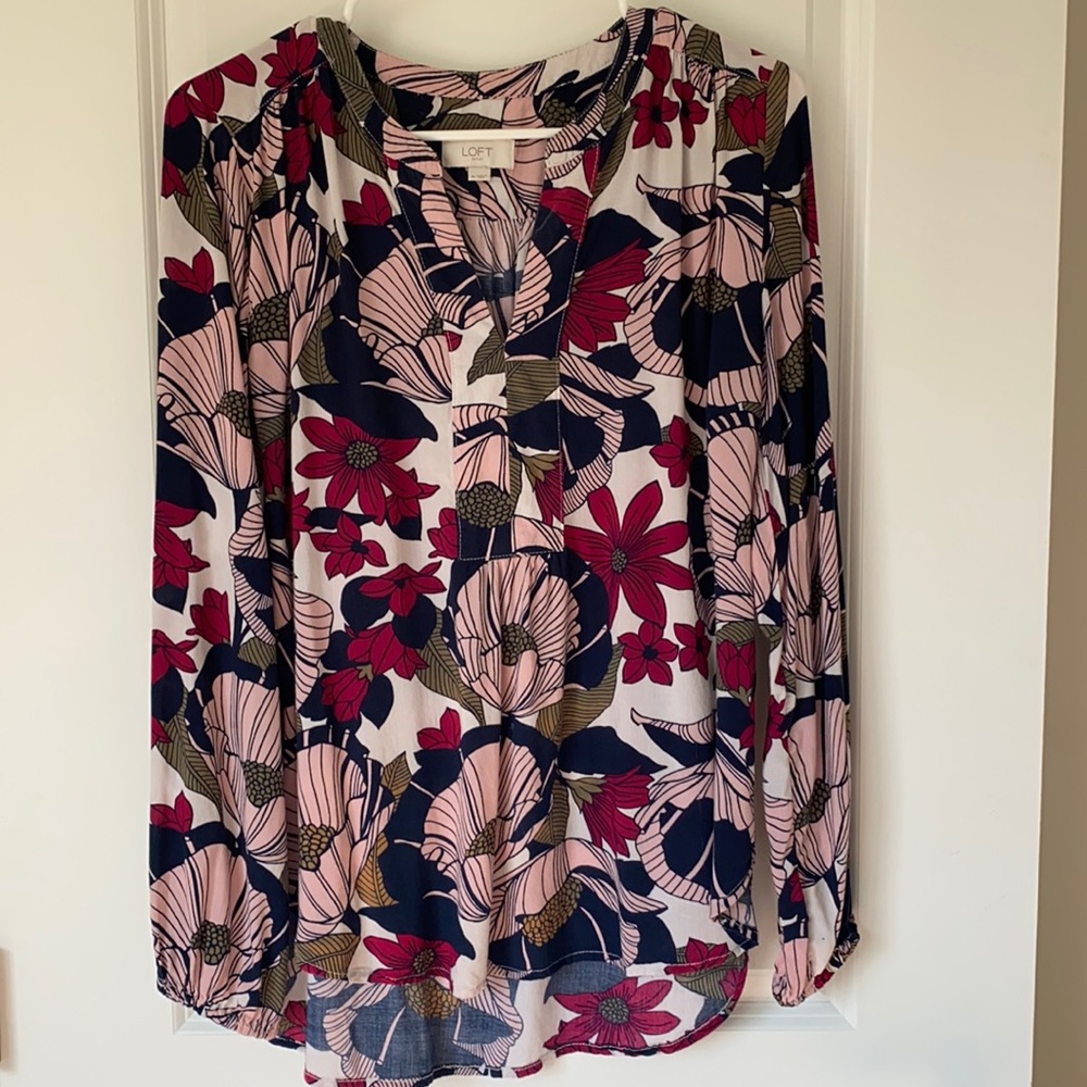 Loft floral blouse
